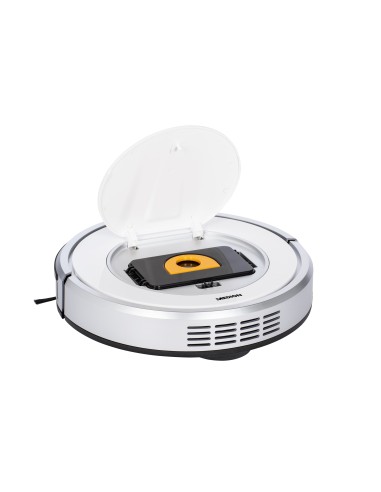 MEDION MD 19100 aspirapolvere robot 0,3 L Senza sacchetto Argento, Bianco