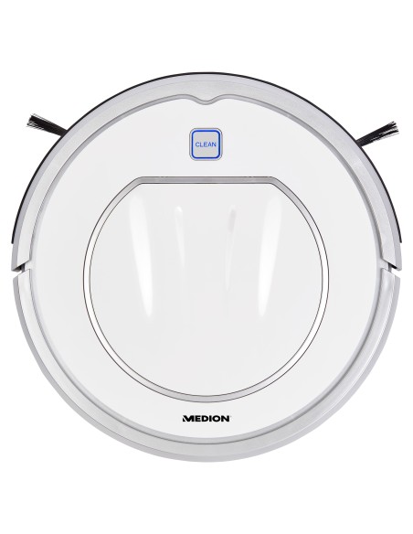 MEDION MD 19100 aspirapolvere robot 0,3 L Senza sacchetto Argento, Bianco