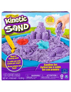 Kinetic Sand | Playset Castelli di Sabbia | Sabbia cinetica con vaschetta | Sabbia magica | Sabbia colorata a sorpresa 454gr |