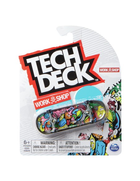Tech Deck | MINI SKATE FINGER SKATE | fingerskate con grafiche originali, giocattoli per bambini e bambine dai 4 anni