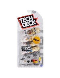 Tech Deck | MINI SKATE FINGERSKATE | 4 mini skate personabilizzabili fingerskate con grafiche originali, giocattoli per bambini