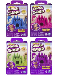 Kinetic Sand |Sabbia colorata | Sabbia cinetica 227gr | Sabbia magica da modellare | Giocattoli per bambini e bambine 3 anni