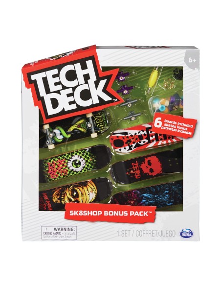 Tech Deck , confezione Premium da 6 Mini Skate, Assortiti e Originali, 6028845