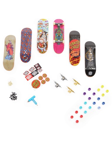 Tech Deck , confezione Premium da 6 Mini Skate, Assortiti e Originali, 6028845