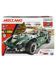 Meccano , Multimodello da 5 - Veicolo a Retrocarica, kit di costruzioni da 175 Pezzi, dagli 8 Anni