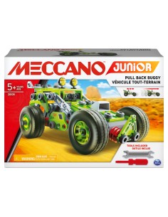 Meccano Junior - Veicolo Buggy A Retrocarica, Multimodello 2 In 1, kit di costruzioni per bambini da 8 anni