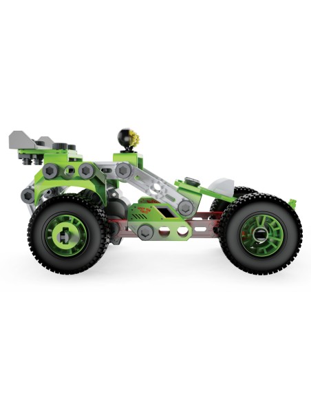 Meccano Junior - Veicolo Buggy A Retrocarica, Multimodello 2 In 1, kit di costruzioni per bambini da 8 anni