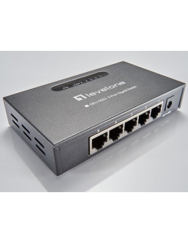 LevelOne GEU-0523 switch di rete Non gestito Gigabit Ethernet (10 100 1000) Nero