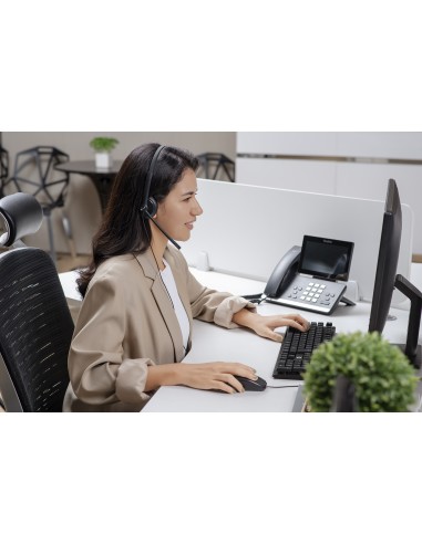 Yealink UH34 Dual Teams Auricolare Cablato A Padiglione Ufficio USB tipo A Nero