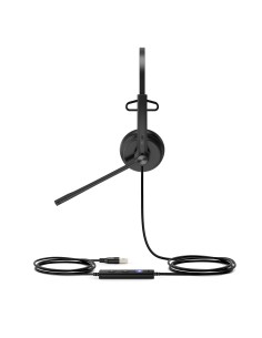Yealink UH34 Mono Teams Auricolare Cablato A Padiglione Ufficio USB tipo A Nero 2
