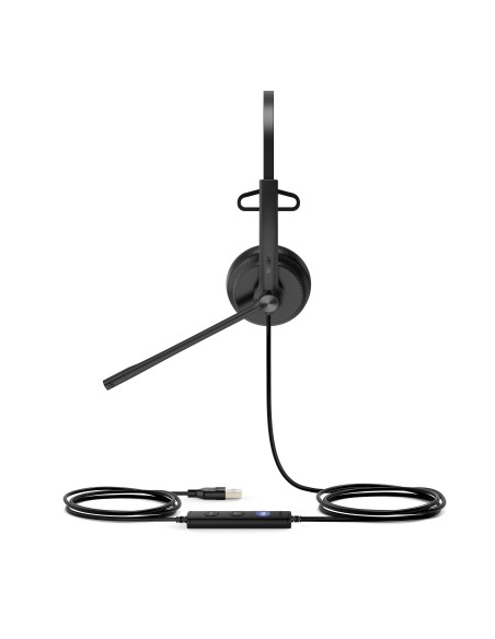 Yealink UH34 Mono Teams Auricolare Cablato A Padiglione Ufficio USB tipo A Nero