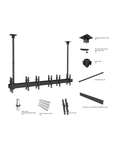 Multibrackets 3507 Supporto per display espositivi 165,1 cm (65") Nero