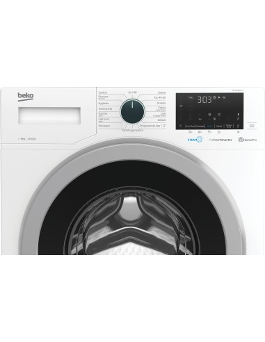 Beko Lavatrice a Vapore WTY91436SI-IT, 9 kg, 1400 giri min