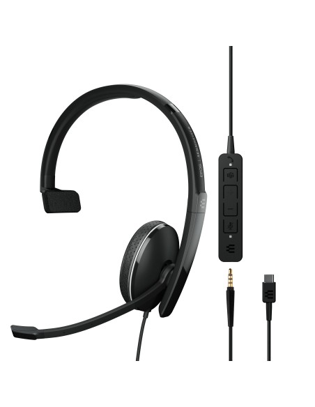 EPOS | SENNHEISER ADAPT 135T USB-C II Auricolare Cablato A Padiglione Ufficio USB tipo-C Nero
