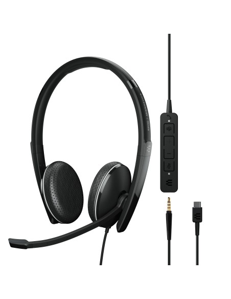 EPOS | SENNHEISER ADAPT 165T USB-C II Auricolare Cablato A Padiglione Ufficio USB tipo-C Nero
