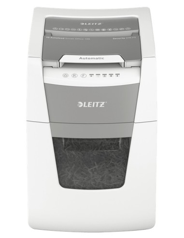 Leitz 80120000 distruggi documenti Taglio a frammenti 22 cm Grigio, Bianco