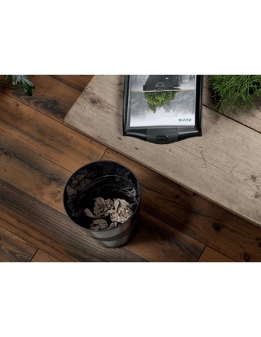 Leitz Recycle Papierkorb Rotondo Plastica riciclata Nero