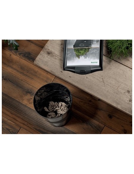 Leitz Recycle Papierkorb Rotondo Plastica riciclata Nero