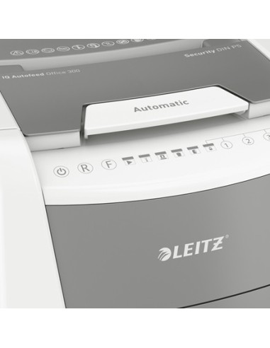 Leitz 80160000 distruggi documenti Taglio a frammenti 22 cm Grigio, Bianco