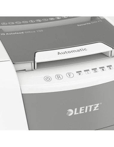 Leitz 80140000 distruggi documenti Taglio a frammenti 22 cm Grigio, Bianco