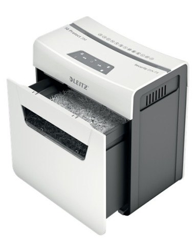 Leitz 80930000 distruggi documenti Taglio a frammenti Grigio, Bianco