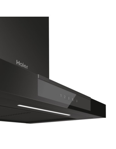 Haier I-Clean Series 4 HATS6DCS56B Cappa aspirante a parete Nero 619 m³ h A+