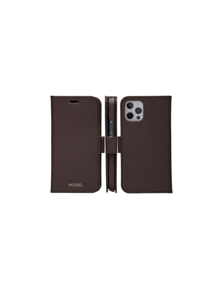 dbramante1928 New York custodia per cellulare 15,5 cm (6.1") Custodia a borsellino Cioccolato