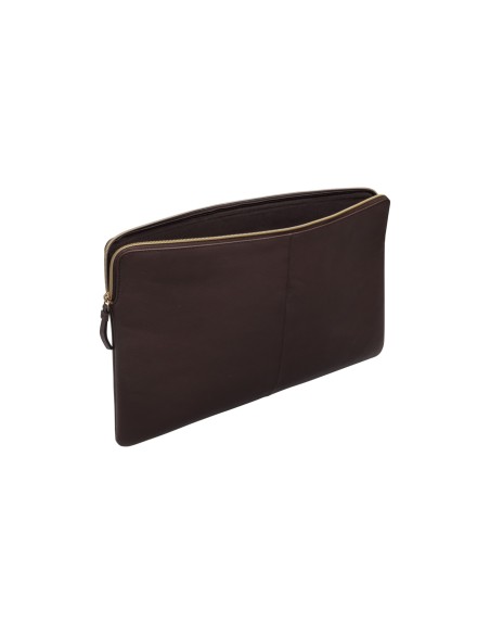 dbramante1928 Paris borsa per notebook 38,1 cm (15") Custodia a tasca Cioccolato