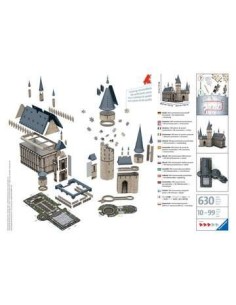 Ravensburger Hogwarts Castle Harry Potter Puzzle 3D 540 pz Edifici 2