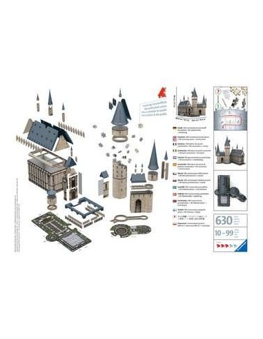 Ravensburger Hogwarts Castle Harry Potter Puzzle 3D 540 pz Edifici