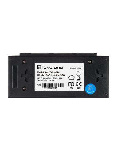 LevelOne POI-3014 adattatore PoE e iniettore Fast Ethernet, Gigabit Ethernet 52 V