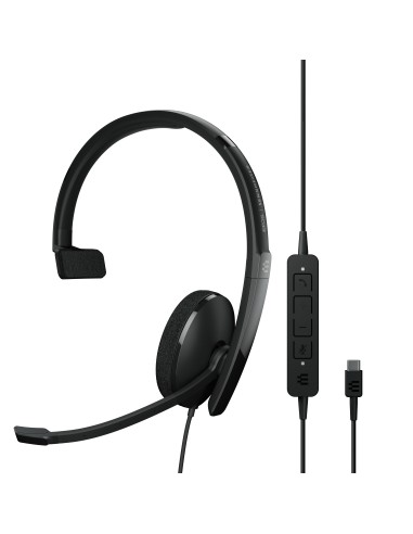 EPOS | SENNHEISER ADAPT 130 USB-C II Auricolare Cablato A Padiglione Ufficio USB tipo-C Nero