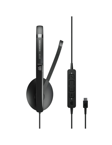 EPOS | SENNHEISER ADAPT 130 USB-C II Auricolare Cablato A Padiglione Ufficio USB tipo-C Nero