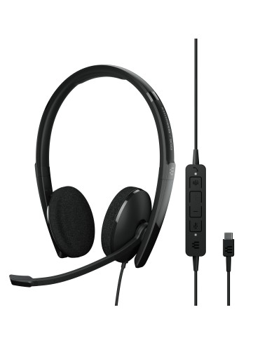 EPOS | SENNHEISER ADAPT 160T USB-C II Auricolare Cablato A Padiglione Ufficio USB tipo-C Nero