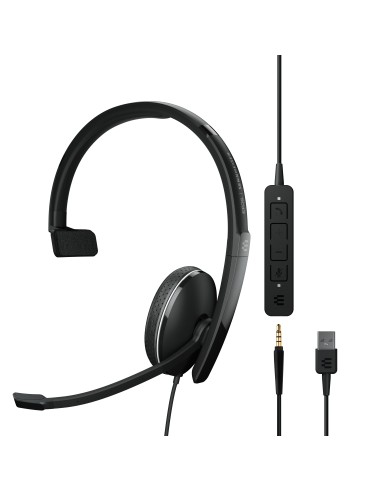 EPOS | SENNHEISER ADAPT 135 USB II Auricolare Cablato A Padiglione Ufficio USB tipo A Nero