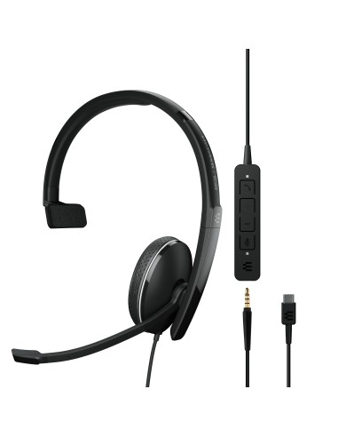 EPOS | SENNHEISER ADAPT 135 USB-C II Auricolare Cablato A Padiglione Ufficio USB tipo-C Nero