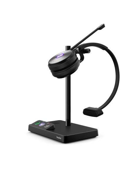 Yealink WH62 Mono Teams Sistema di audioconferenza personale Wireless A Padiglione Ufficio Micro-USB Base di ricarica Nero