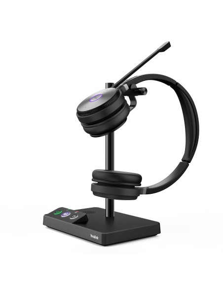 Yealink WH62 Dual Teams Sistema di audioconferenza personale Wireless A Padiglione Ufficio Micro-USB Base di ricarica Nero