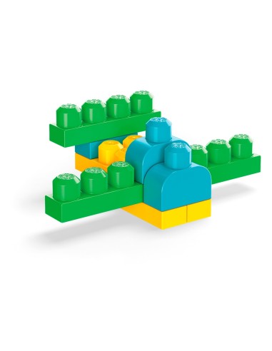 MEGA Pacco Eco con 100 Blocchi da Costruzione, Stimola la creatività, Giocattolo per Bambini 1+ Anni, GFG21