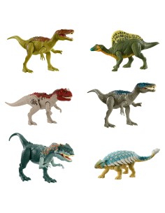Mattel Jurassic World - Super Ruggito Camp Cretaceous (Nuove Avventure), Dinosauro giocattolo con attacco sonoro, 4+ anni