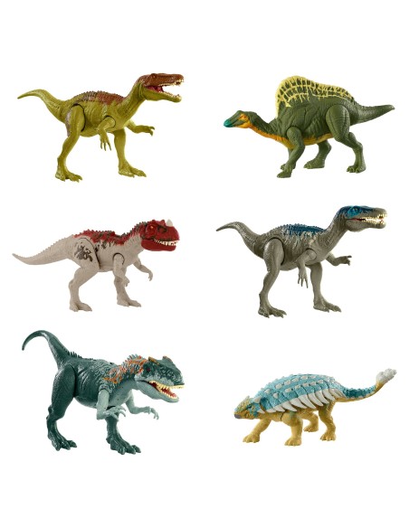 Mattel Jurassic World - Super Ruggito Camp Cretaceous (Nuove Avventure), Dinosauro giocattolo con attacco sonoro, 4+ anni