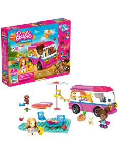 MEGA Barbie Construx Camper dei Sogni, Giocattolo da Costruzione con oltre 120 pezzi, per Bambini 5+ Anni