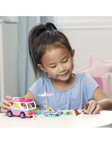 MEGA Barbie Construx Camper dei Sogni, Giocattolo da Costruzione con oltre 120 pezzi, per Bambini 5+ Anni