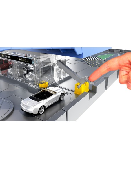 Matchbox Action Drivers ​ - Aeroporto con luci, suoni e parti mobili, include 1 macchinina e 1 aereo