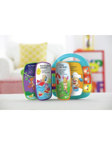 Fisher-Price Libro delle Canzoncine Ridi e Impara, Libricino per Imparare Parole, Lettere e Numeri 6+ Mesi