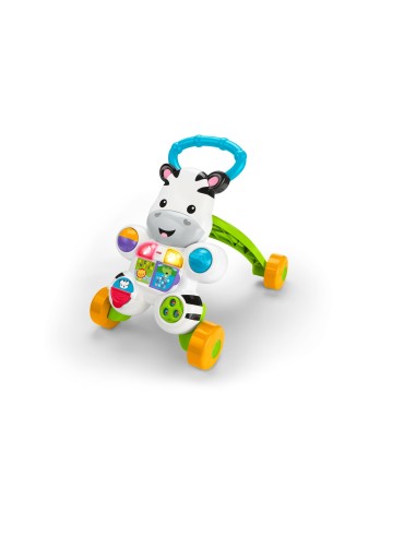 Mattel Zebra Primi Passi Spingibile, Giocattolo Elettronico Educativo con Musica e Suoni, per Bambini di 6 + Mesi