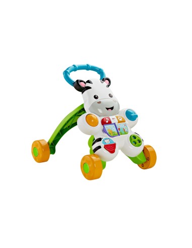 Mattel Zebra Primi Passi Spingibile, Giocattolo Elettronico Educativo con Musica e Suoni, per Bambini di 6 + Mesi