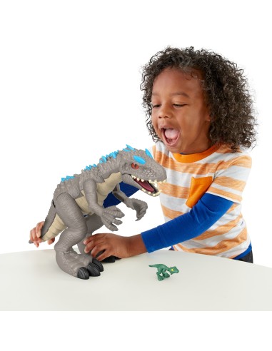 Fisher-Price Imaginext - Jurassic World, Dinosauro Indominus Rex per bambini da 3 anni in su