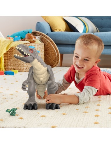 Fisher-Price Imaginext - Jurassic World, Dinosauro Indominus Rex per bambini da 3 anni in su
