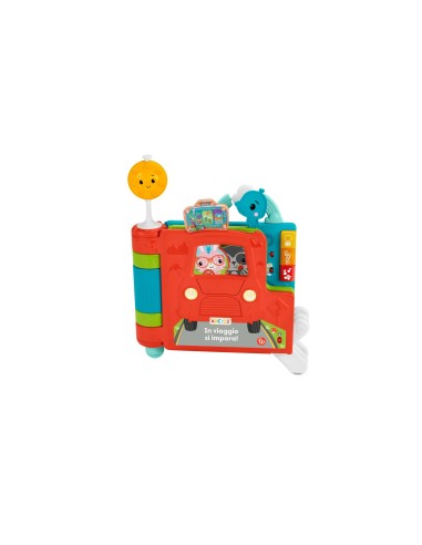 Fisher-Price ​ - Libro Gigante delle Attività 2-in-1, edizione italiana, giocattolo elettronico didattico e centro attività per